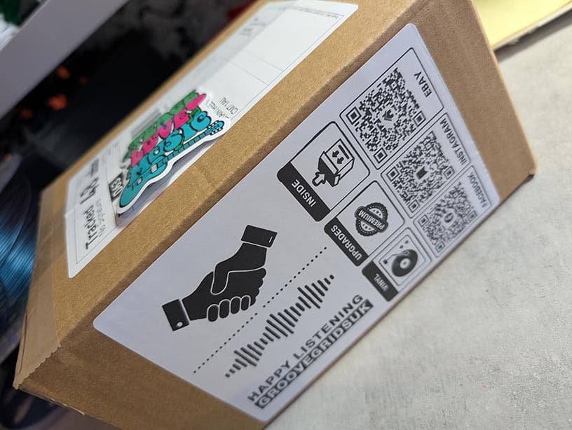 GrooveGrids order packaged and ready to send