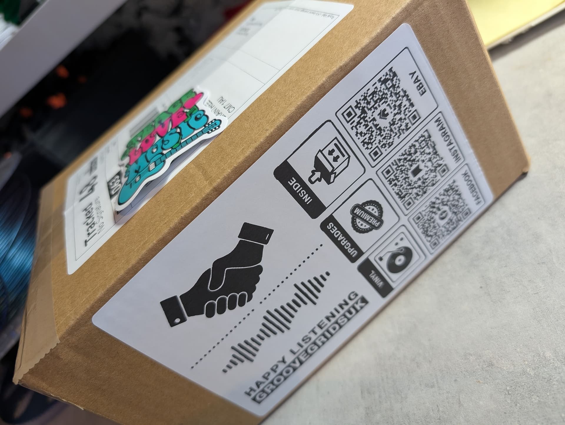GrooveGrids order packaged and ready to send