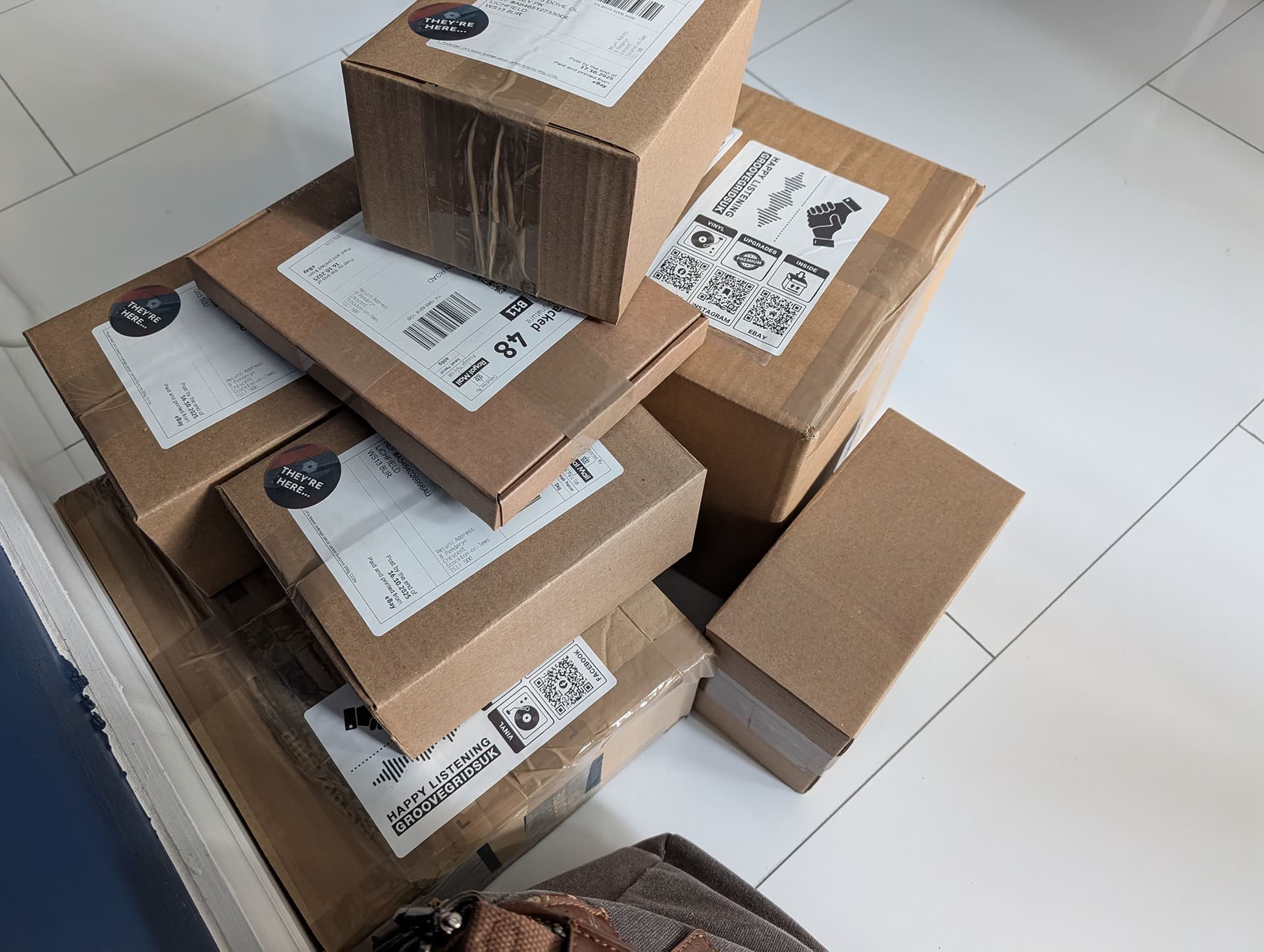 GrooveGrids order packaging ready for dispatch