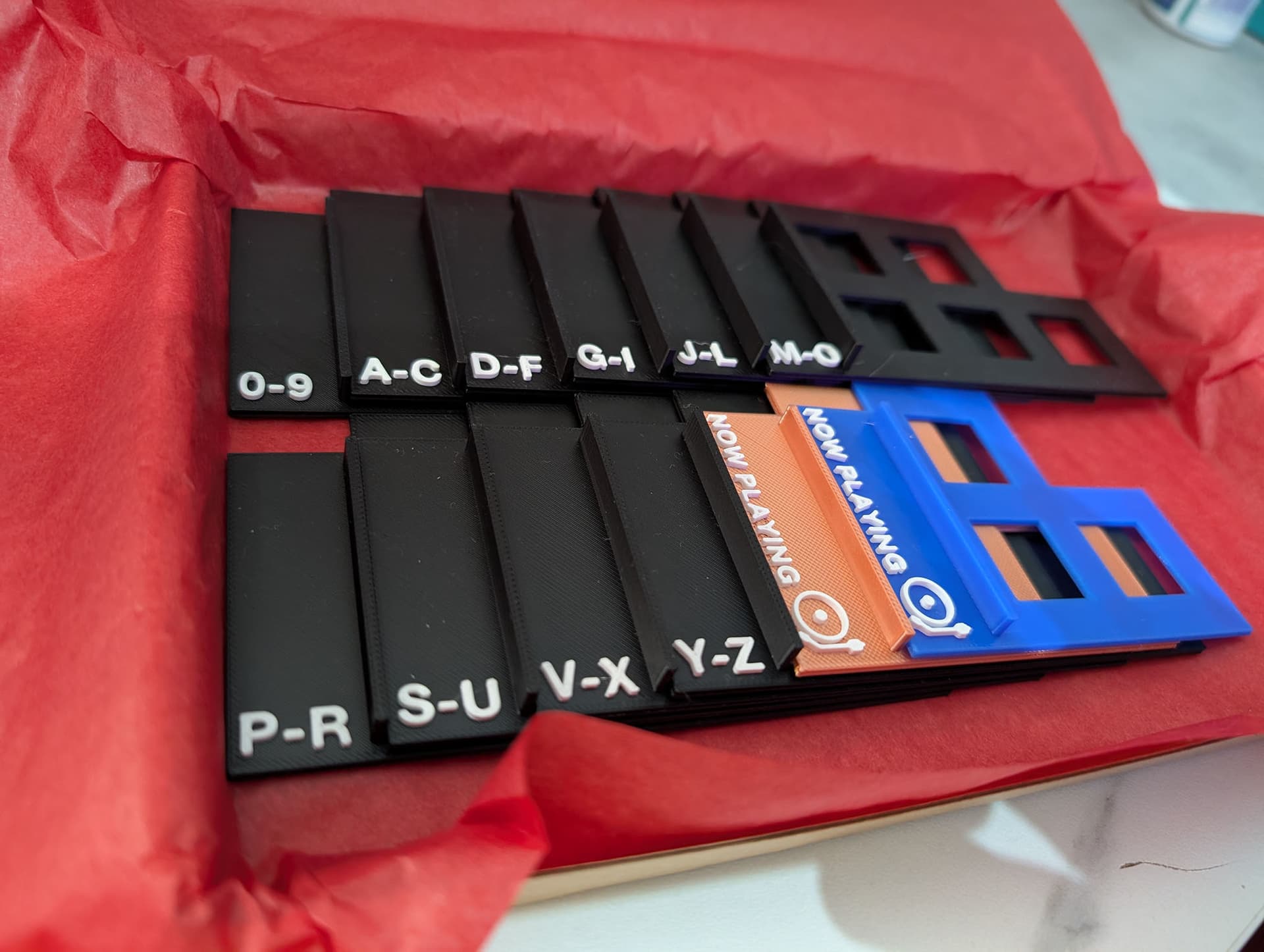 Short A-Z Version 2 GrooveGrids vinyl divider set
