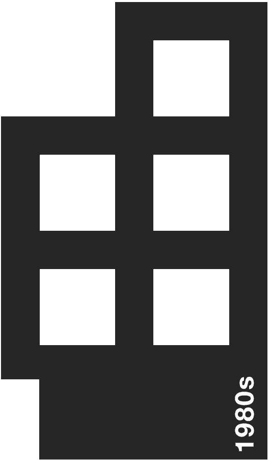 Black custom 1980s GrooveGrids divider